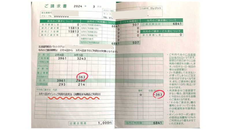 パルシステム 脱退時のポイント利用