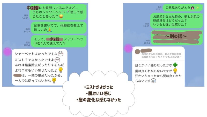 姉とのやり取り詳細