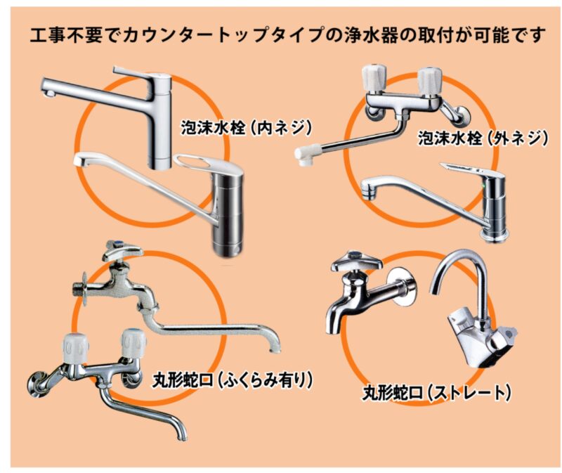 マルチピュア取付け可能蛇口